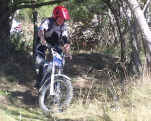 Classic Trials at Loburn, Kevin Wells. Honda TLM